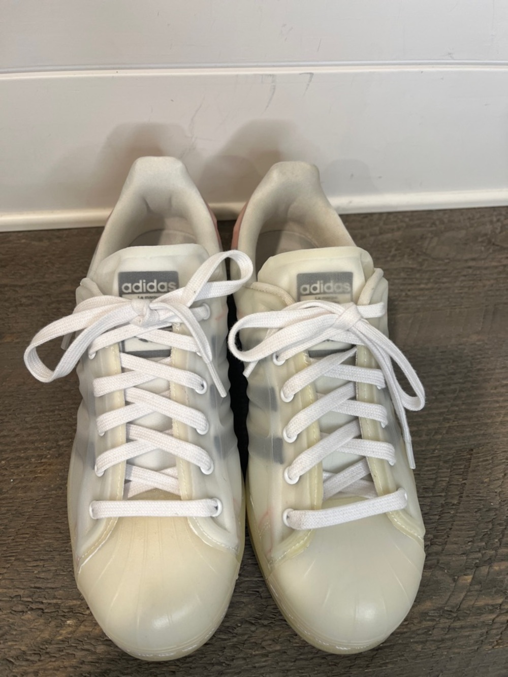 Adidas Superstar Futureshell 'White Semi Solar Red' - Men's 5.5 Women's 7 - Picture 4 of 8